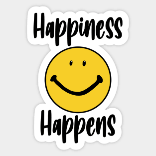 Happiness Happens! Sticker